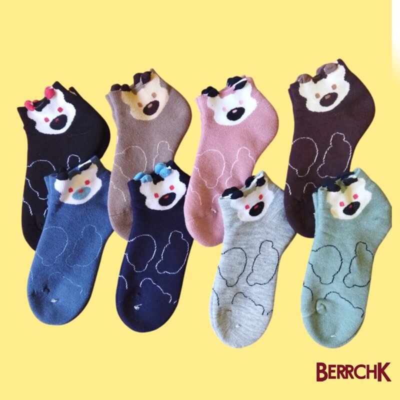 Chaussettes Femme – Motifs Ours Mignons 🐻