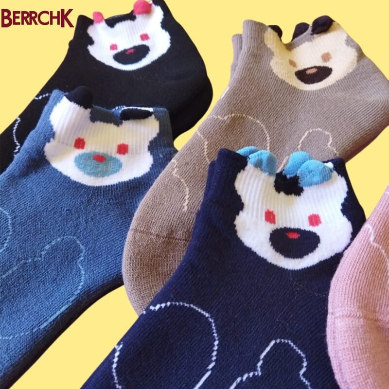 Chaussettes Femme – Motifs Ours Mignons 🐻 – Image 2