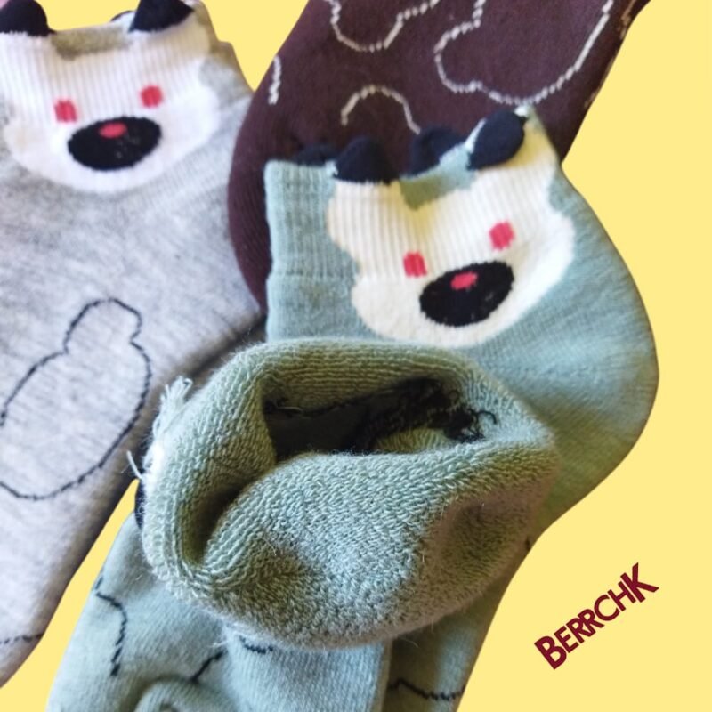 Chaussettes Femme – Motifs Ours Mignons 🐻 – Image 4