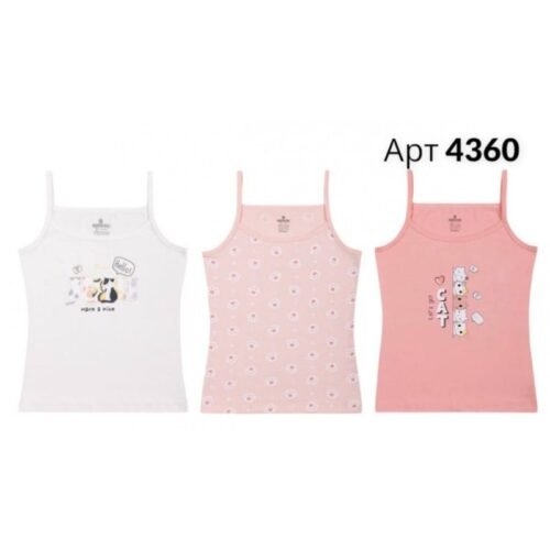 Ensemble de 3 pièces T-shirts pour filles en coton - Baykar