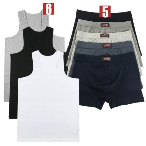 Pack Débardeur + Boxer homme en coton - Verano