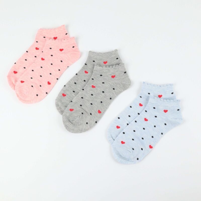 Chaussettes Invisibles avec Motif – Coton Femme – Image 2