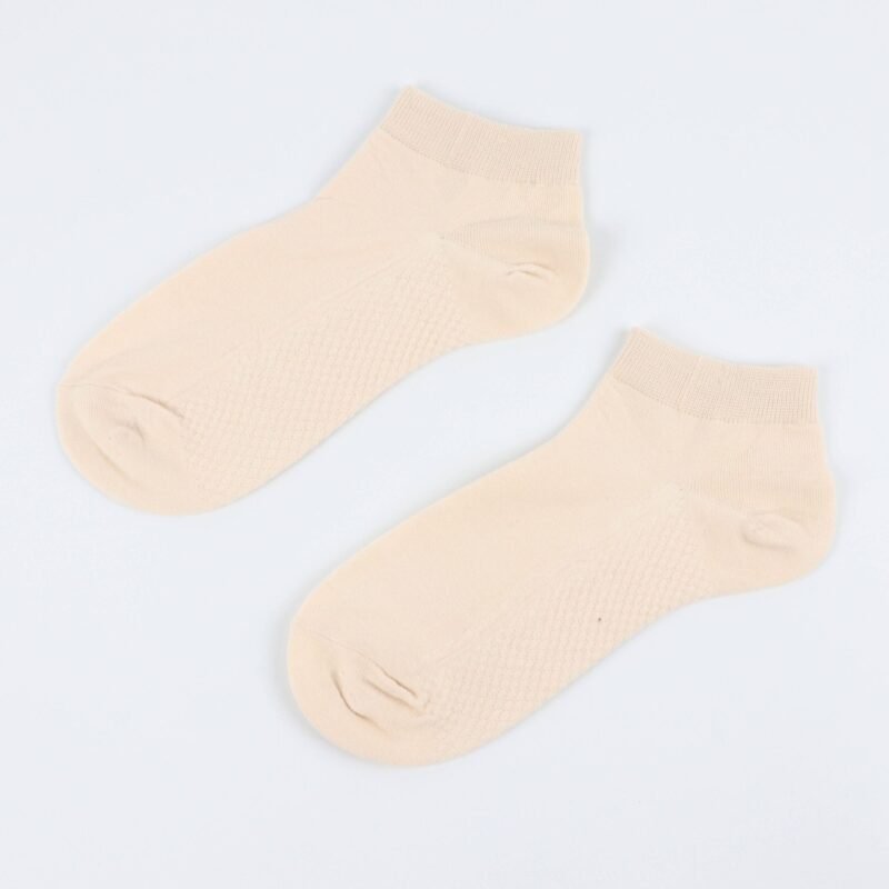 Chaussettes Invisibles en Coton Antidérapantes - Multicolore – Image 3