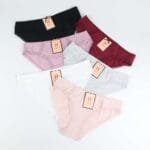 Bikini en Premium Coton avec Bordures en Dentelle