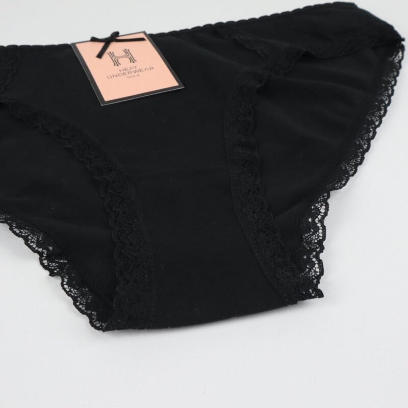 Bikini en Premium Coton avec Bordures en Dentelle – Image 3