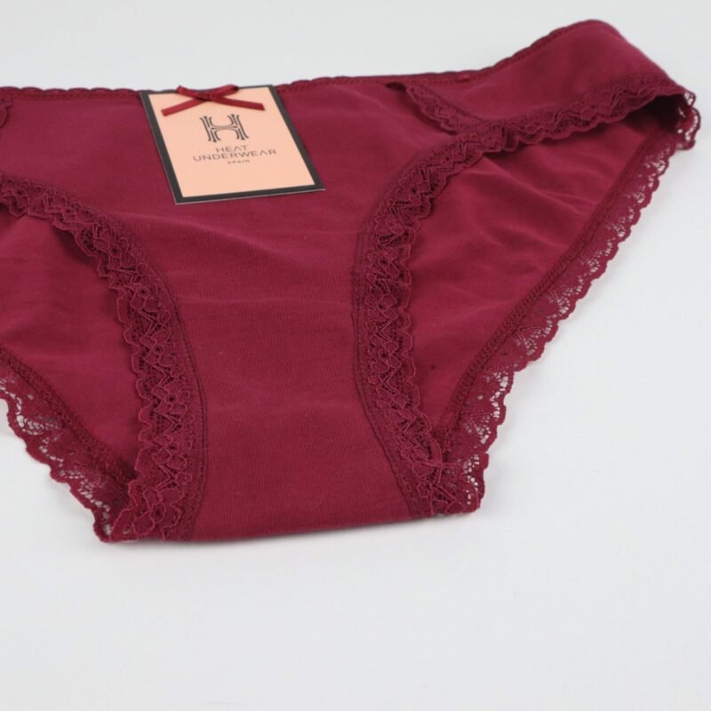 Bikini en Premium Coton avec Bordures en Dentelle – Image 4
