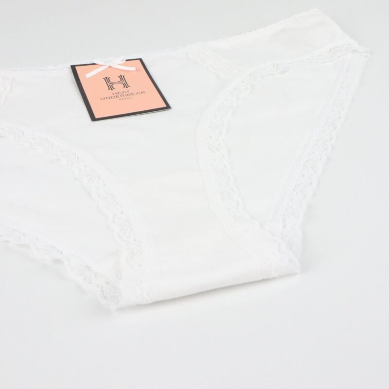 Bikini en Premium Coton avec Bordures en Dentelle – Image 7