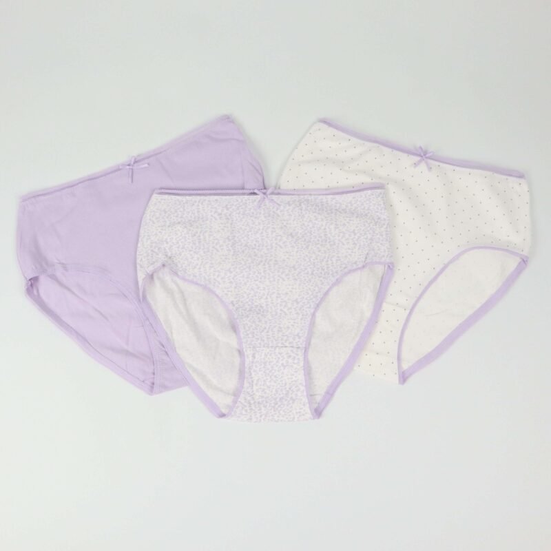 Pack de 3 Culottes Taille Haute Pointelle – Coton Premium 🌿