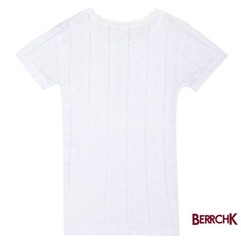 T-shirt Manches Courtes Fille 100 % Coton Côtelé – Özkan – Image 4