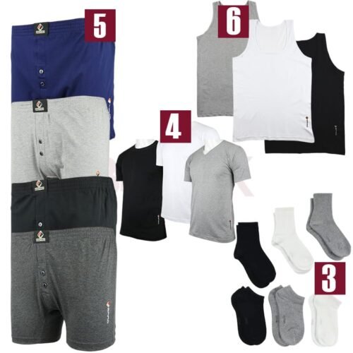 Pack Débardeurs + Caleçon + T-shirts ET Chaussette homme Coton Doux - ESPIRO